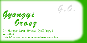 gyongyi orosz business card